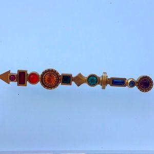 Patricia Locke multi-colored brooch